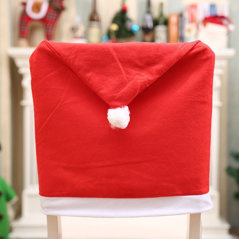 BowLift | Christmas Santa Hat Chair Covers - Festive Chair Elegance - 4 piece set