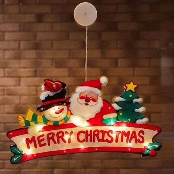 BowLift | Christmas Window Hanging Lights - Battery Operated Christmas Lighted Decorations