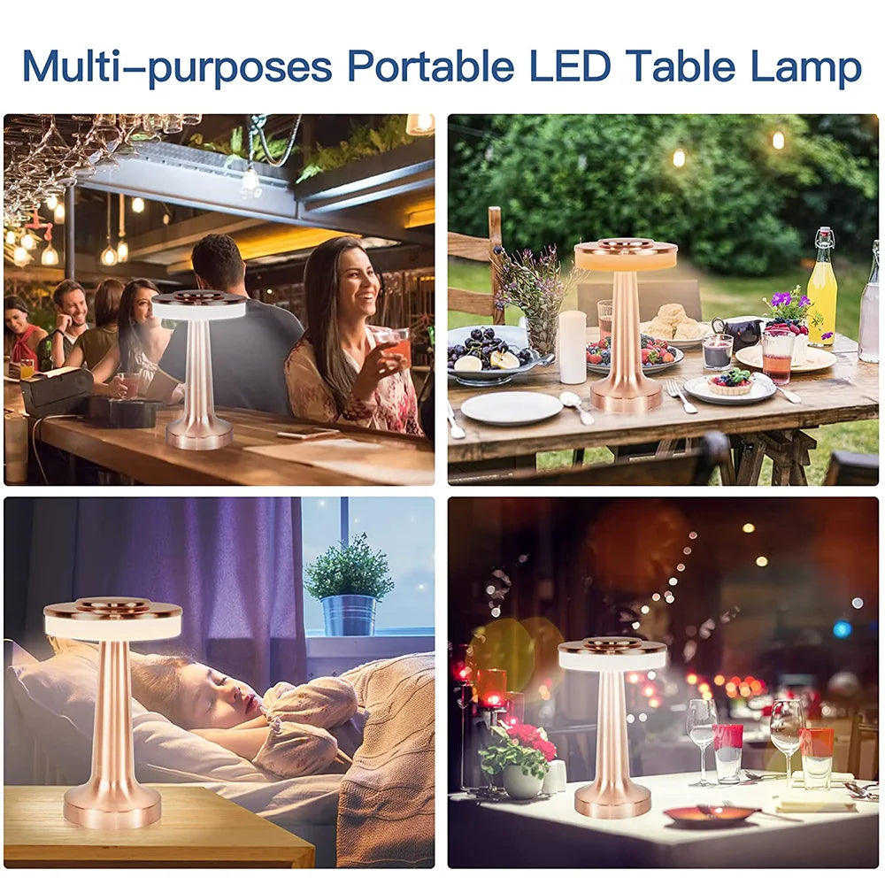 BowLift | Classic Wireless Portable LED Table Lamp - LumiCrest