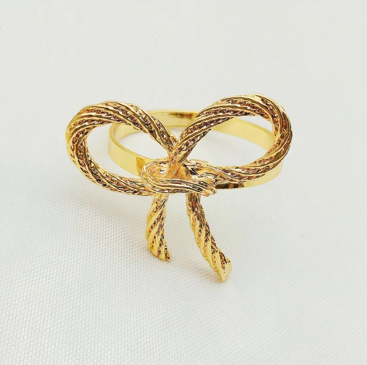 BowLift | Bow Napkin Ring Set of 6 for Home Decor
