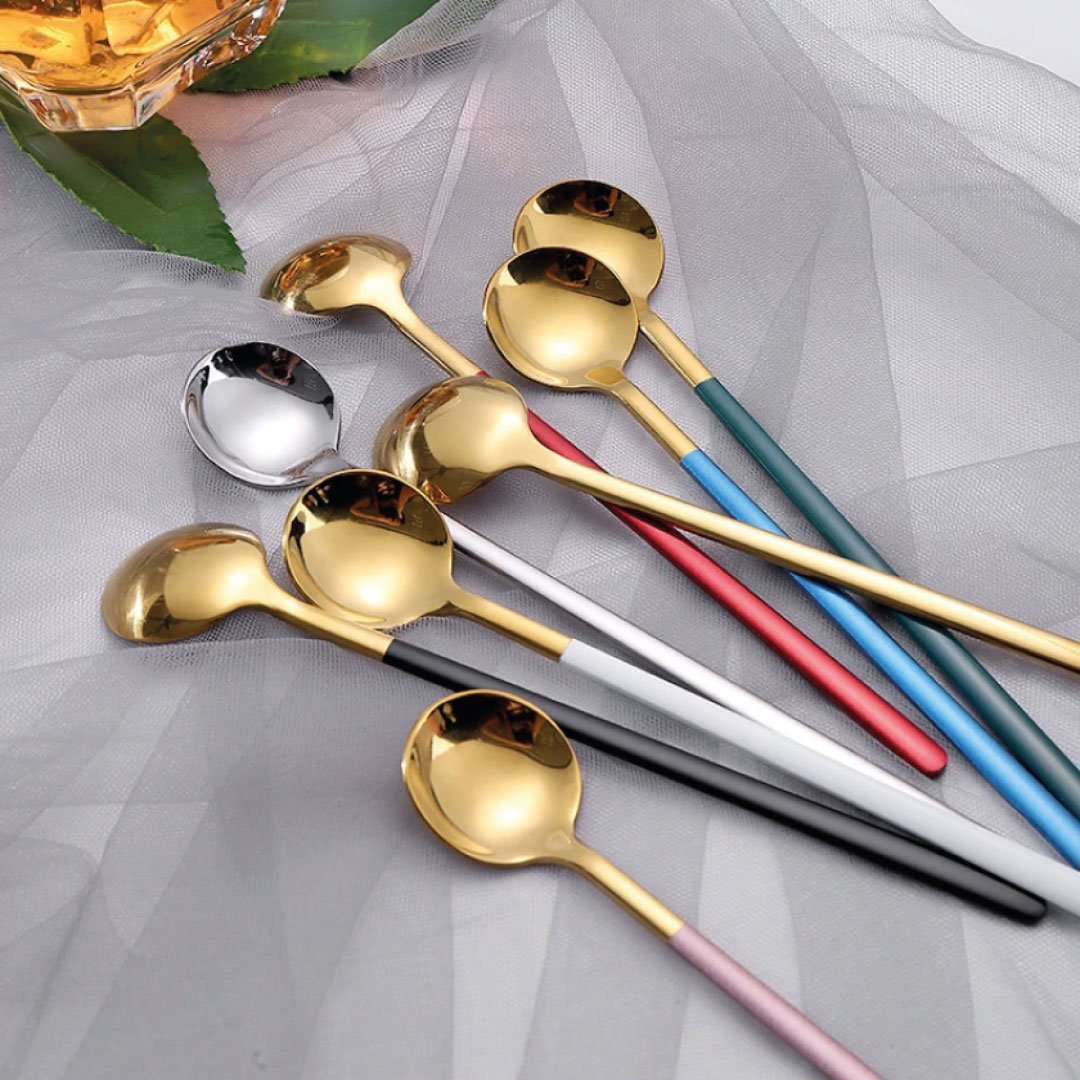 BowLift | Trendy Espresso & Dessert Spoon Set with 4 Pieces