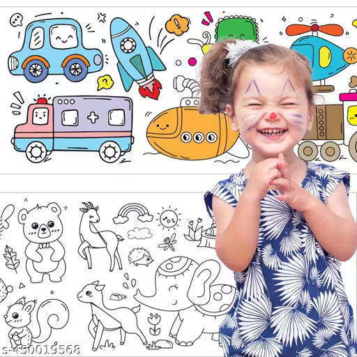 BowLift | Children's Creative Stencil Roller – Reusable Art Sticker Set for Kids