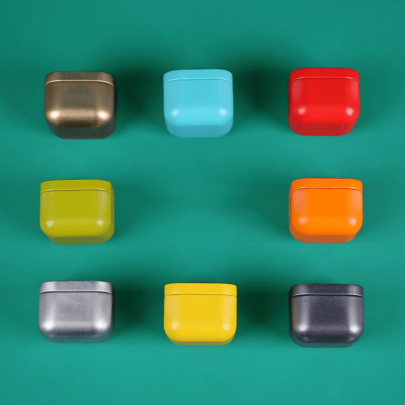 BowLift | Colorful storage box | Small metal tea, candy, pill container