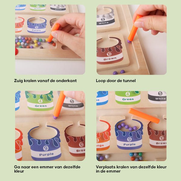 BowLift | Colorquest Magnetic Learning Board – Educational Color and Counting Maze for Kids