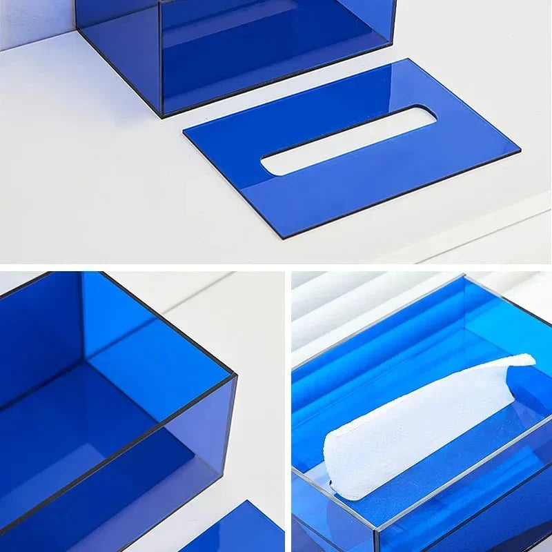 BowLift | Colorful Tissue Box Holder made of Acrylic
