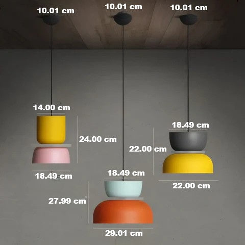 BowLift | Colourful and Trendy Macaron LED Pendant Light - VividGlow