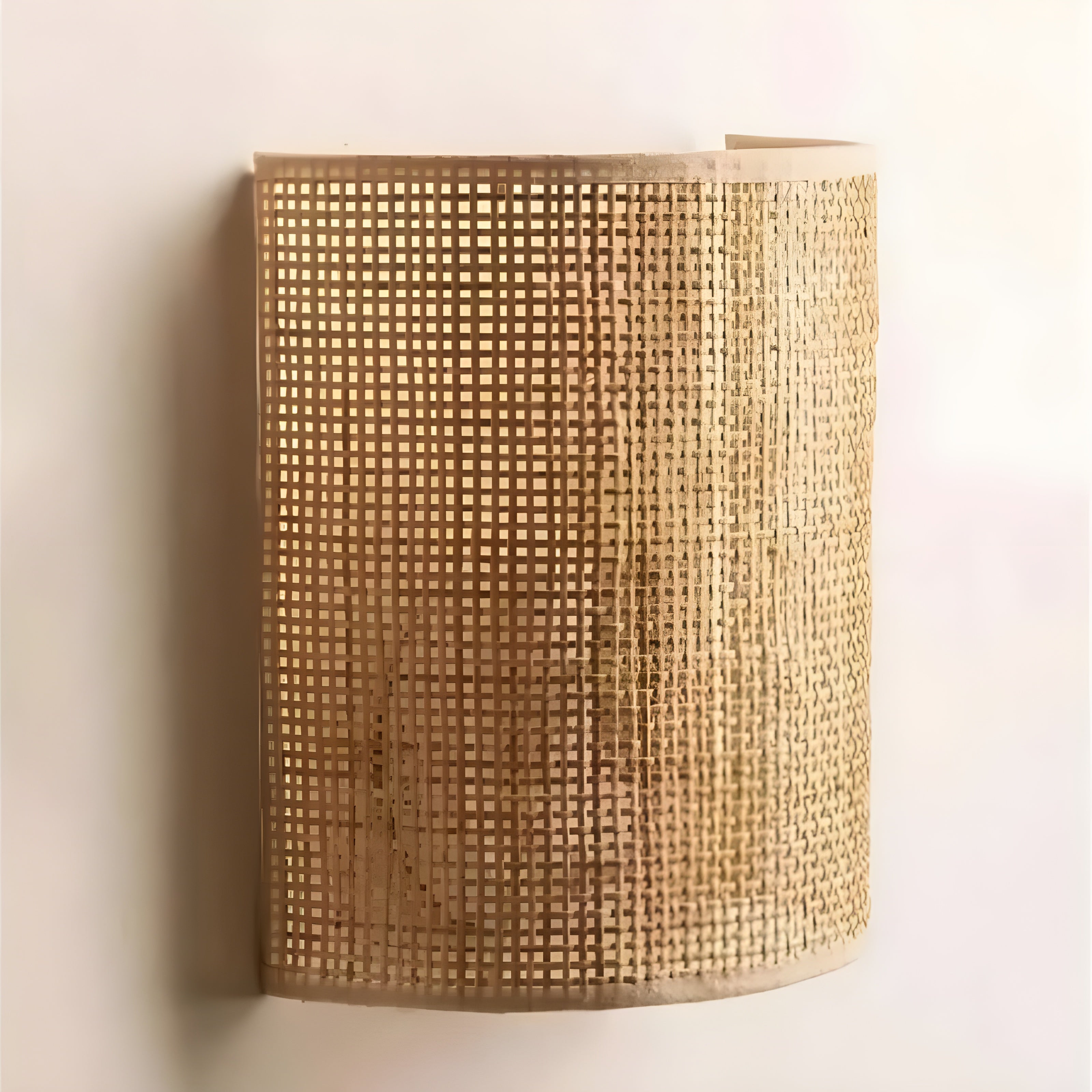 BowLift | Contemporary Rattan Woven Wall Lamp - WeaveGlow