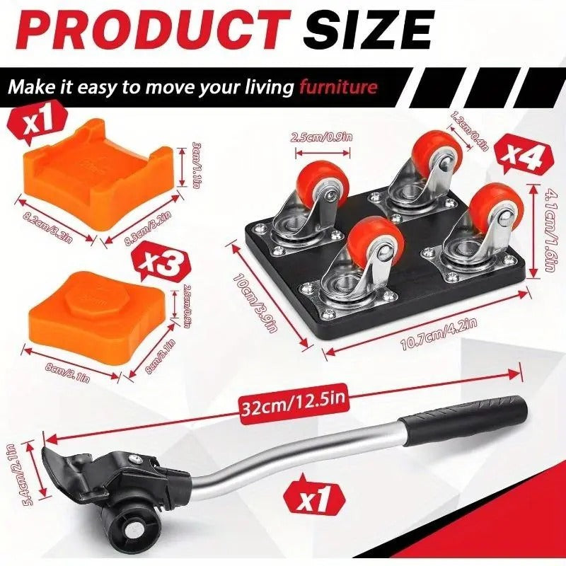 BowLift | Heavy Duty Furniture Lifter with Lever – Move Furniture Safely & Gently on the Floor