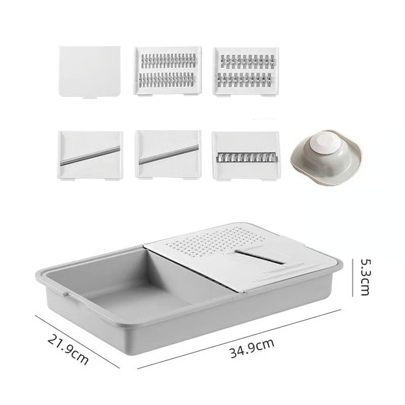 BowLift | Cutting board with grater & blade change – Incl. practical hand guard