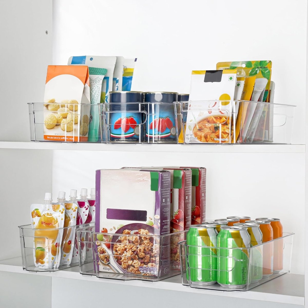BowLift | COOLORGANIZE – Transparent Refrigerator Storage Bins for Clutter-Free Kitchen