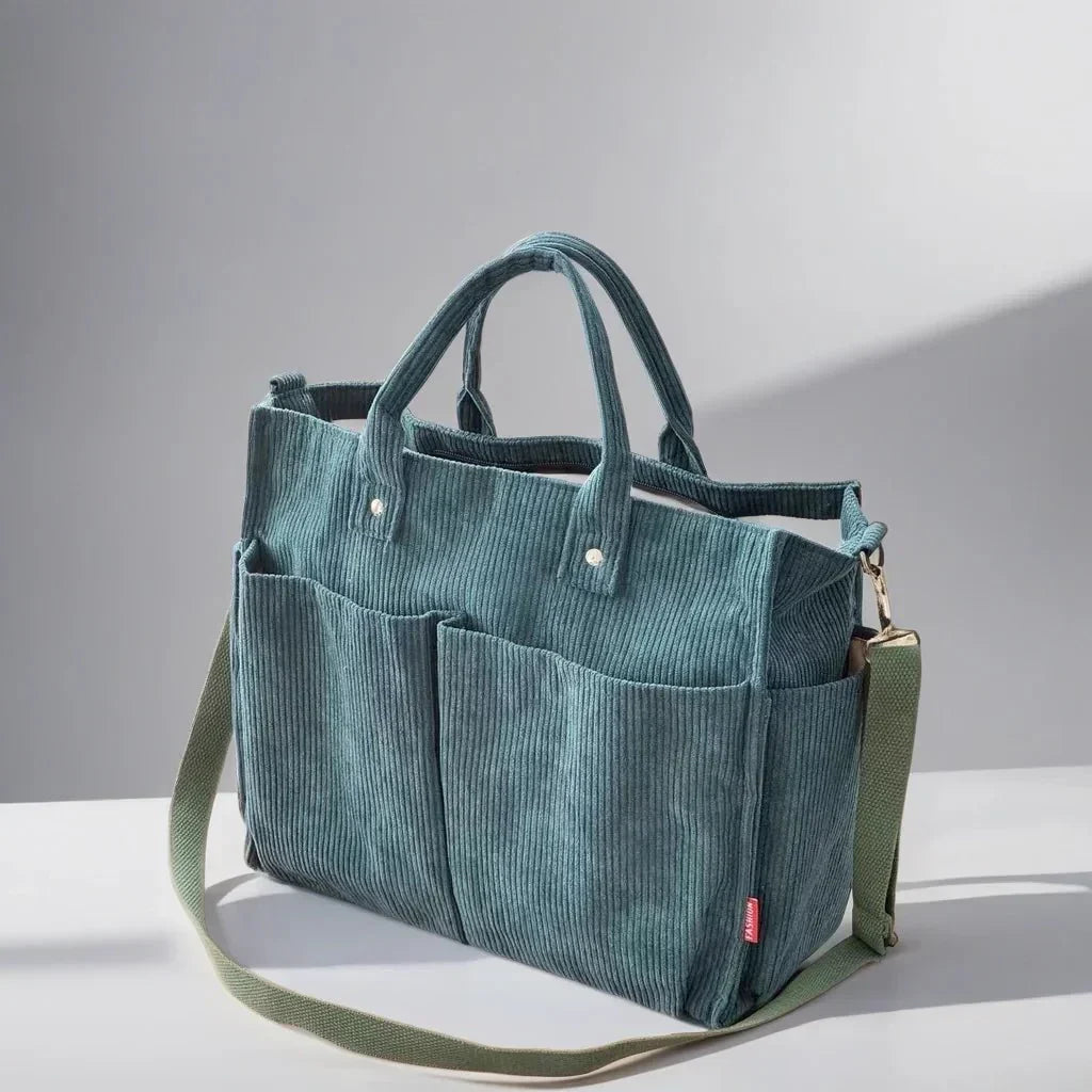 BowLift | CordoTote – Classic Corduroy Shoulder Bag for Everyday Use