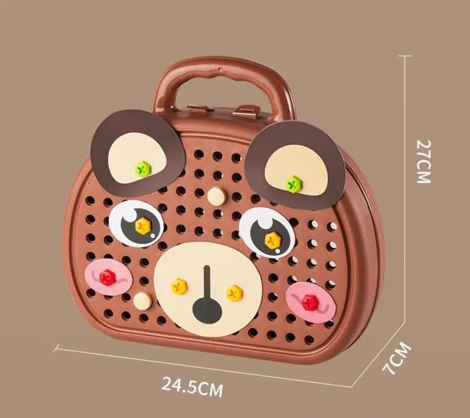 BowLift | Construction Toy Set with Electric Drill Case