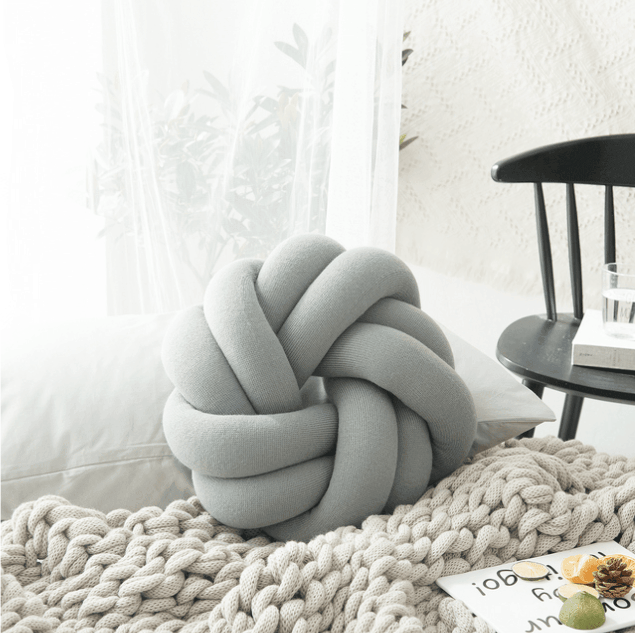 BowLift | Creative Cotton Knot Ball Pillow