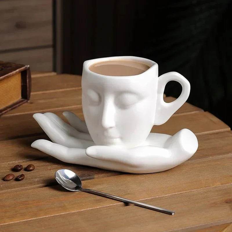 BowLift | Coffee Cup Set with Minimalist Face Shape