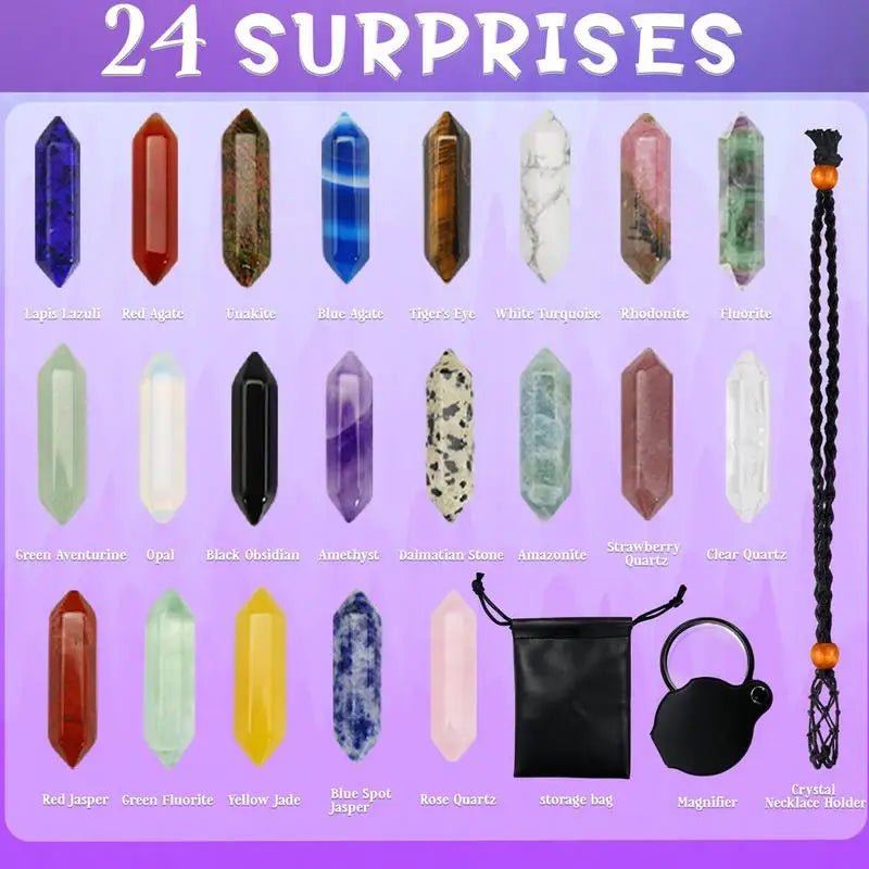 BowLift | CRYSTAL ADVENT CALENDAR 2025 – 24 Unique Crystals for a Magical Christmas Countdown