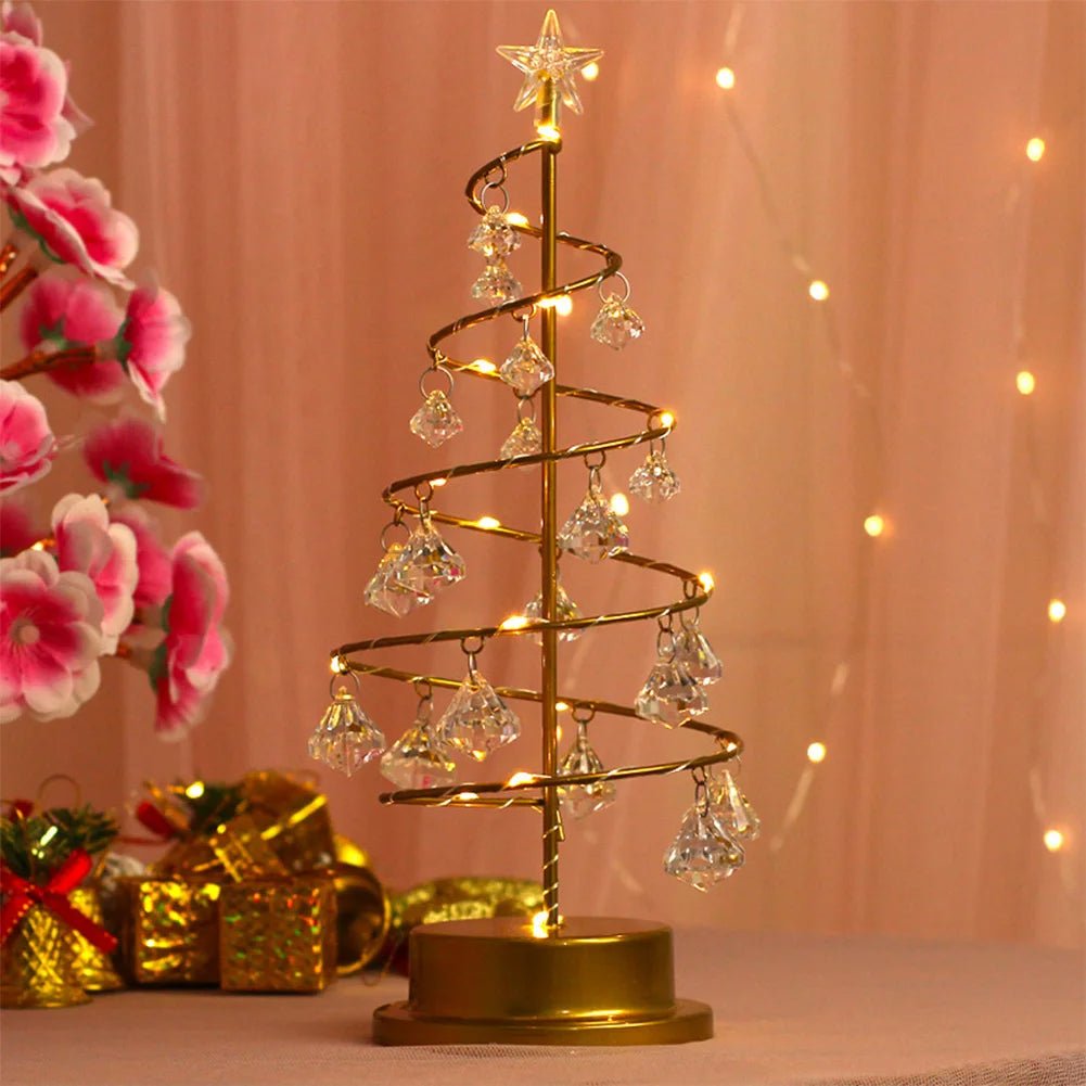BowLift | Crystal Christmas Tree LED Lamp – Sparkling Christmas, Valentine’s, or Birthday Decor for a Dreamy Bedroom Glow