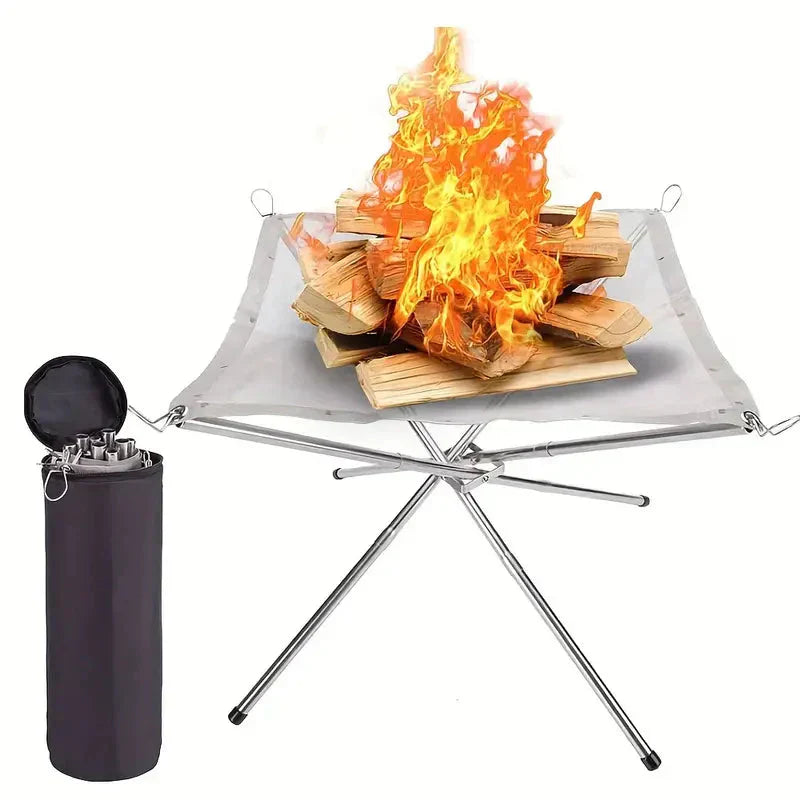 BowLift | Foldable Fire Pit Stand – Portable Fire Pit for Camping & Outdoor