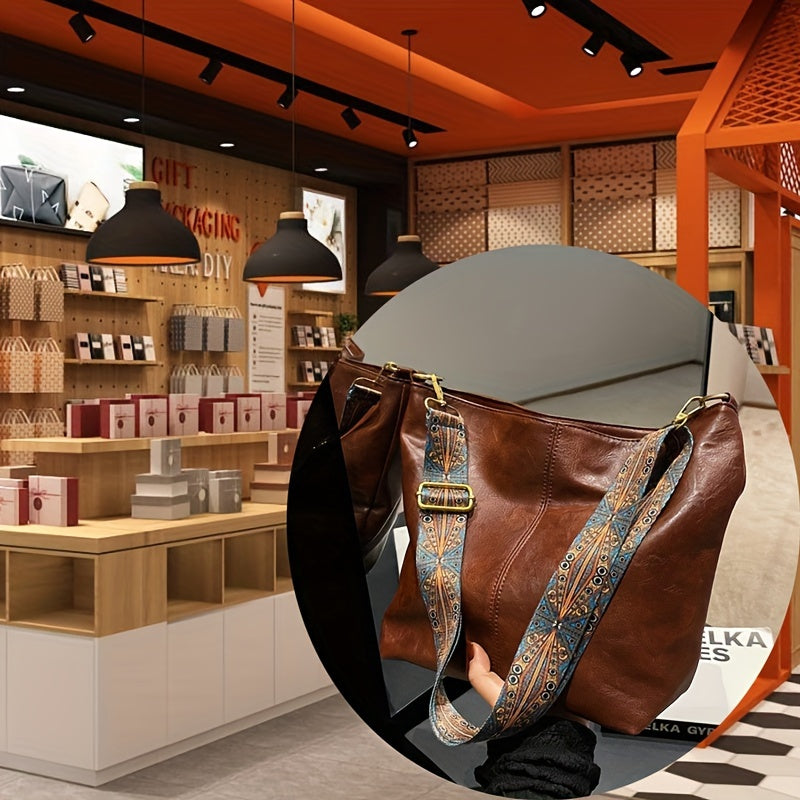 BowLift | CityPure PU Messengerbag – White Urban Shoulder Bag with Zipper