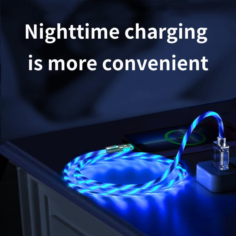 BowLift | Magnetic Charging Cable | 540° Rotating Connector | Fast Charge with LED Glow