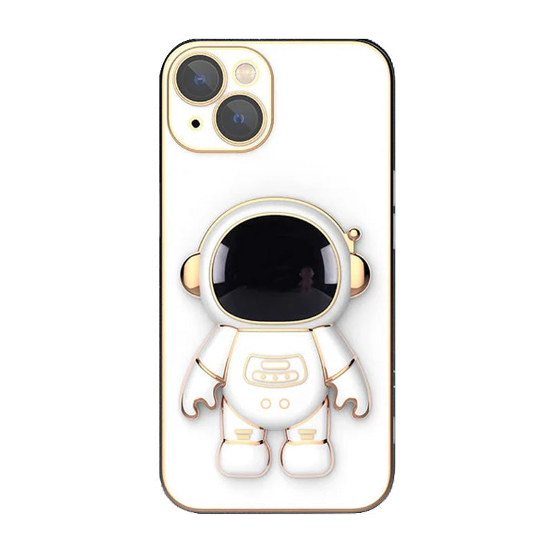 BowLift | 6D Plating Astronaut Hidden Stand Case Cover For IPhone