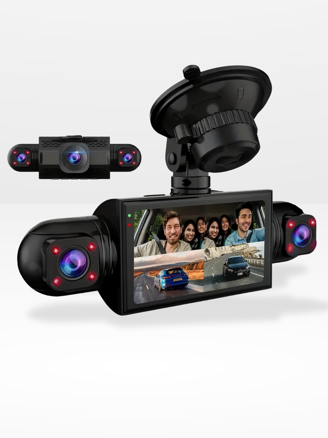 BowLift | 360° Car Dashcam | DashGard Pro CX360 | Full HD Driving Recorder with Night Vision & Parking Monitor