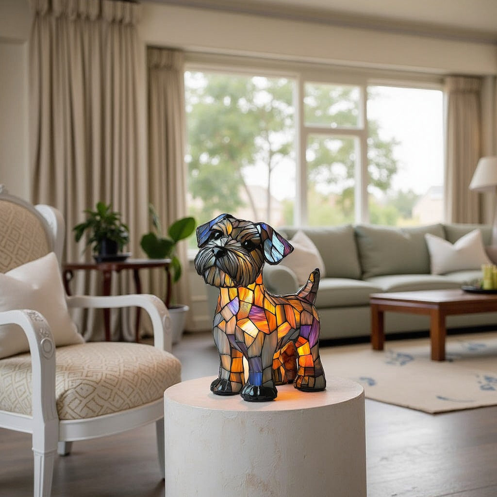 BowLift | GlowPaw Dog Tribute Lamp – Handmade Acrylic Night Light for Dog Lovers (USB Powered)