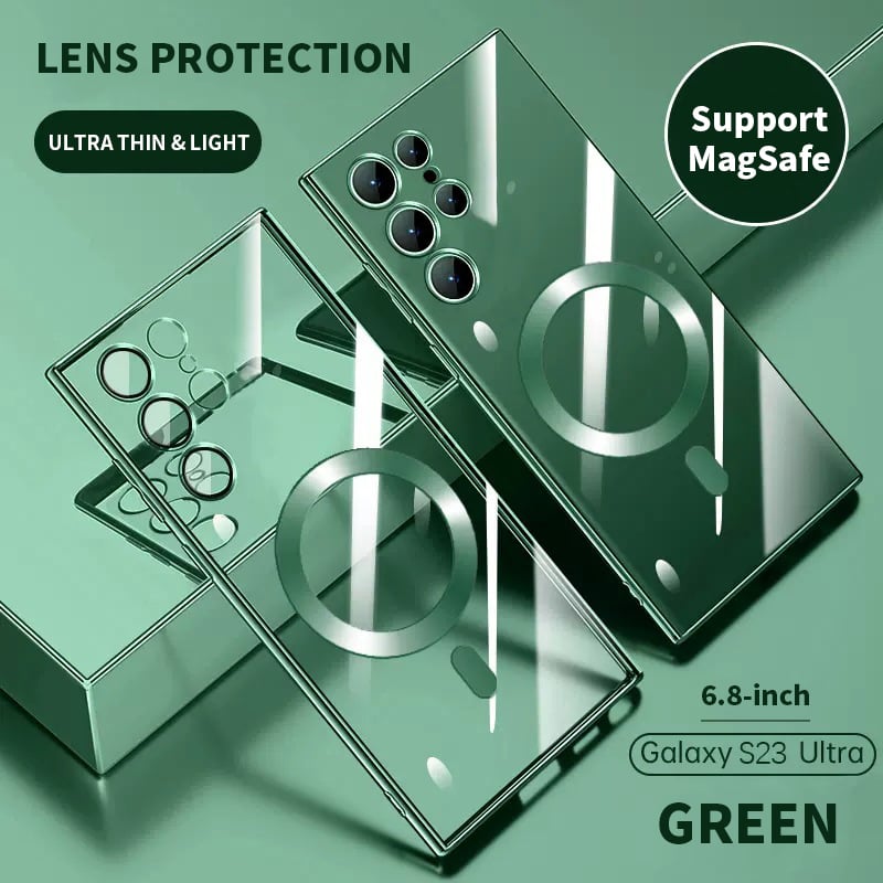 BowLift | Transparent Luxury Coating Magnetic Cover for Samsung