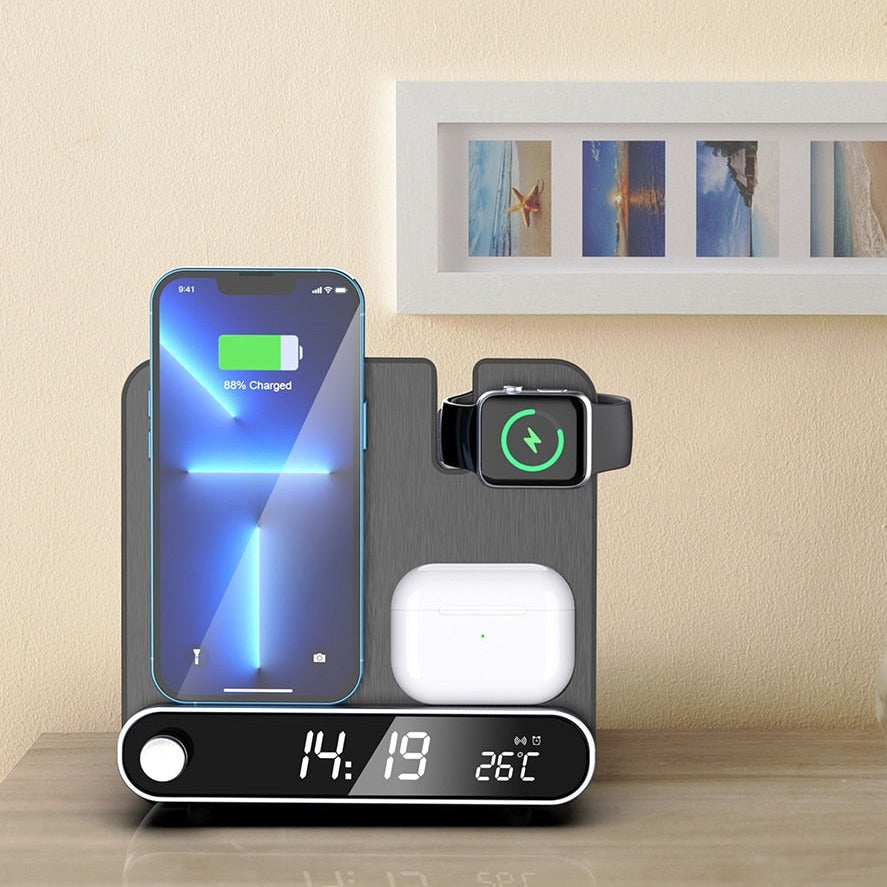 BowLift | 3 in 1 wireless charger Alarm clock