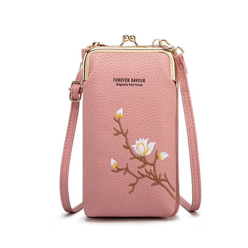 BowLift | Embroidered women's crossbody wallet