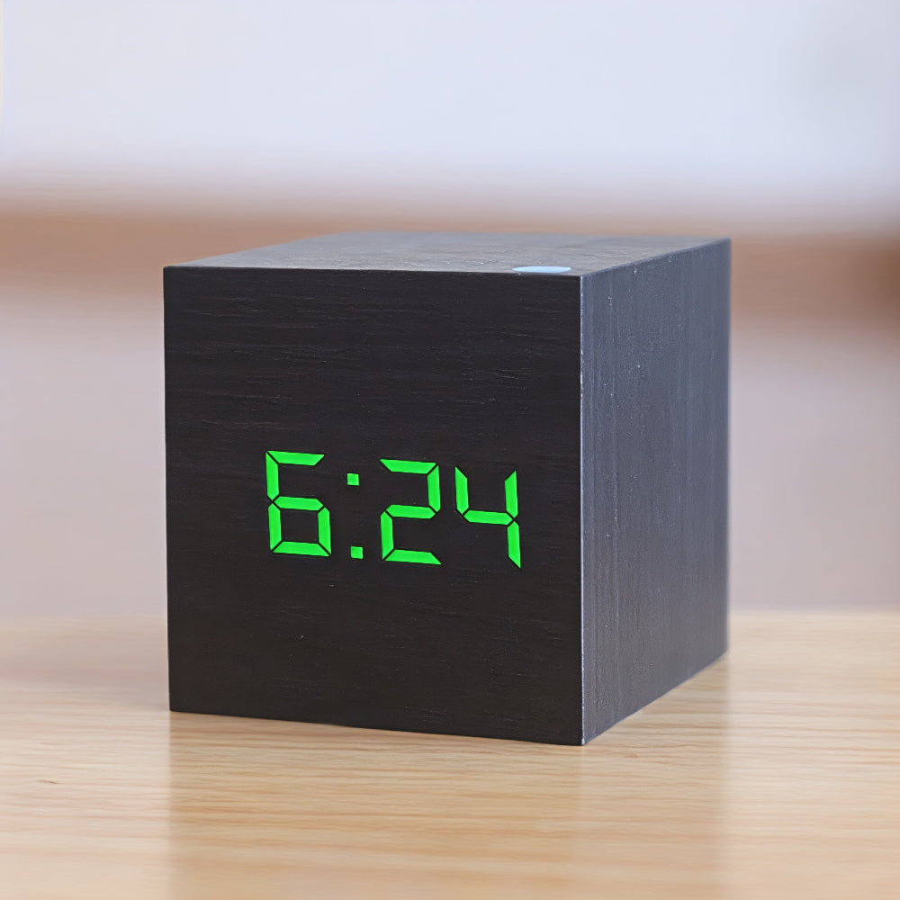 BowLift | Digital Wooden LED Alarm Clock