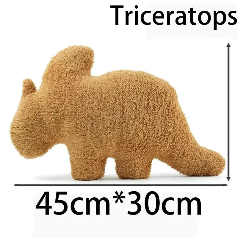 BowLift | Dino Nugget Plush Cushion: Cute Dino Chicken Nugget Cushion