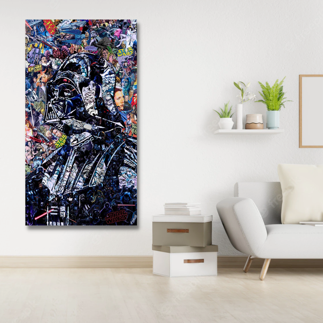 BowLift | Disney Star Wars Poster Darth Vader Canvas Wall Art - Wall Decoration - Famous Wall Art