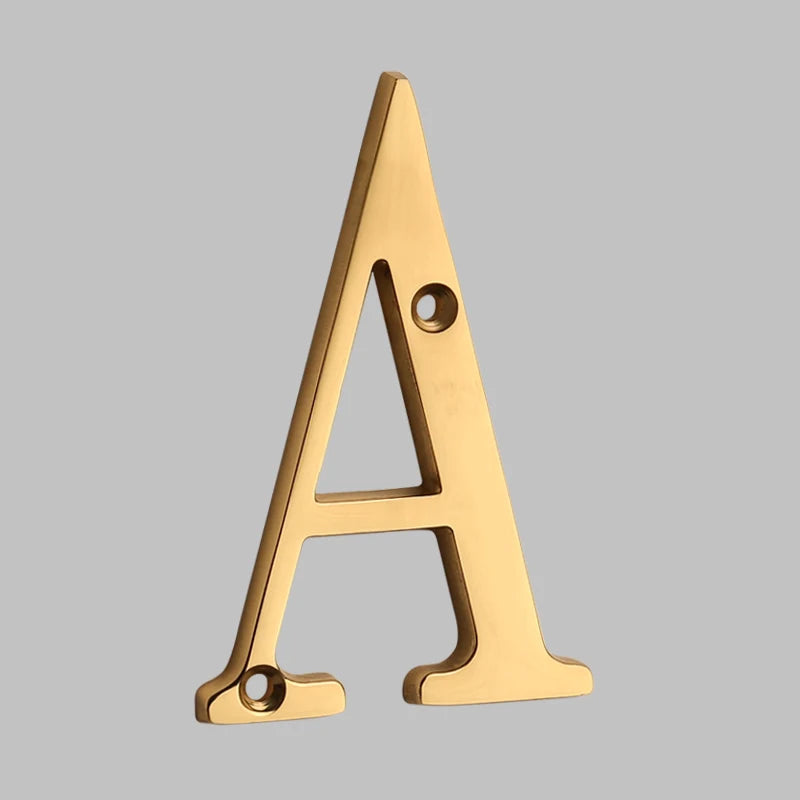 BowLift | Traditional house numbers made of solid brass