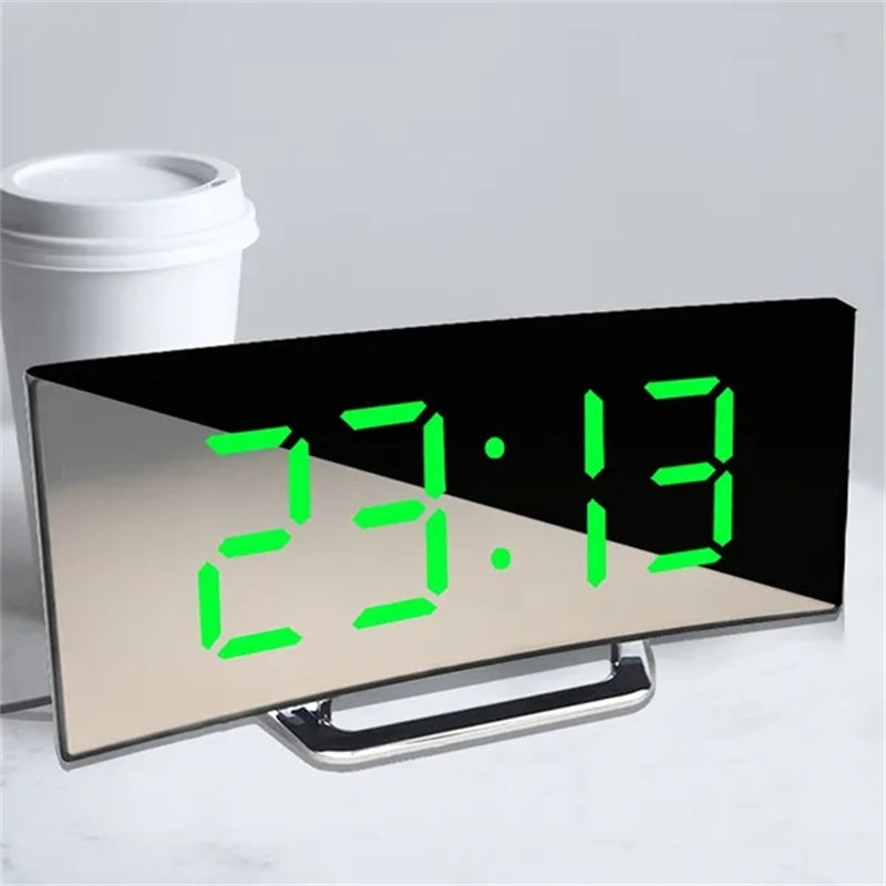 BowLift | Digital Alarm Clock | Minimalist Design with Clear Display for Modern Interiors