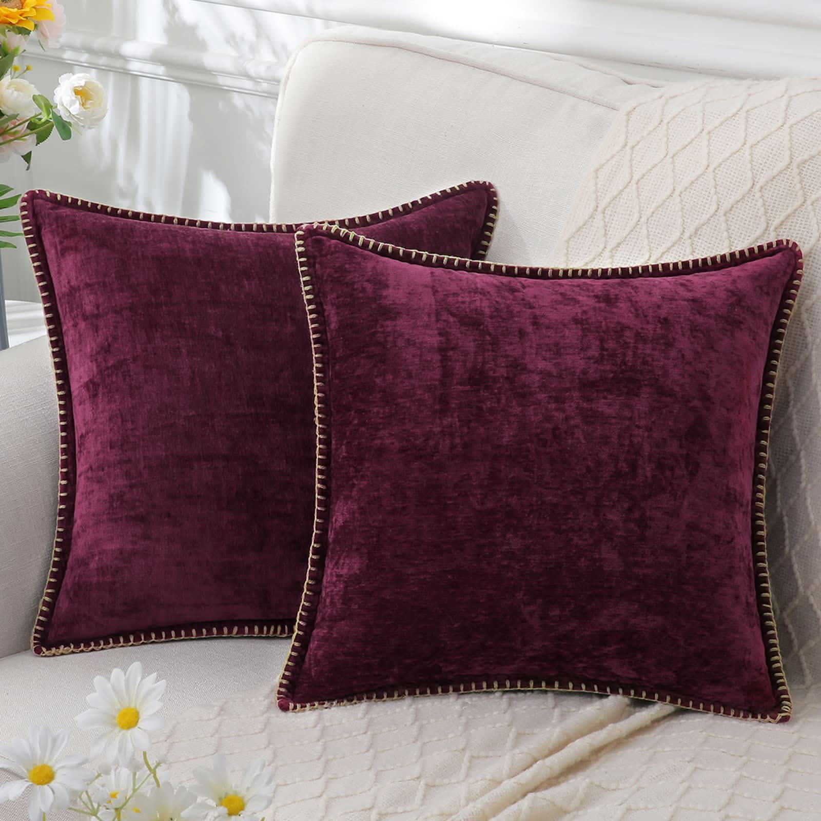 BowLift | Decorative Chenille Cushion Cover Soft Washable