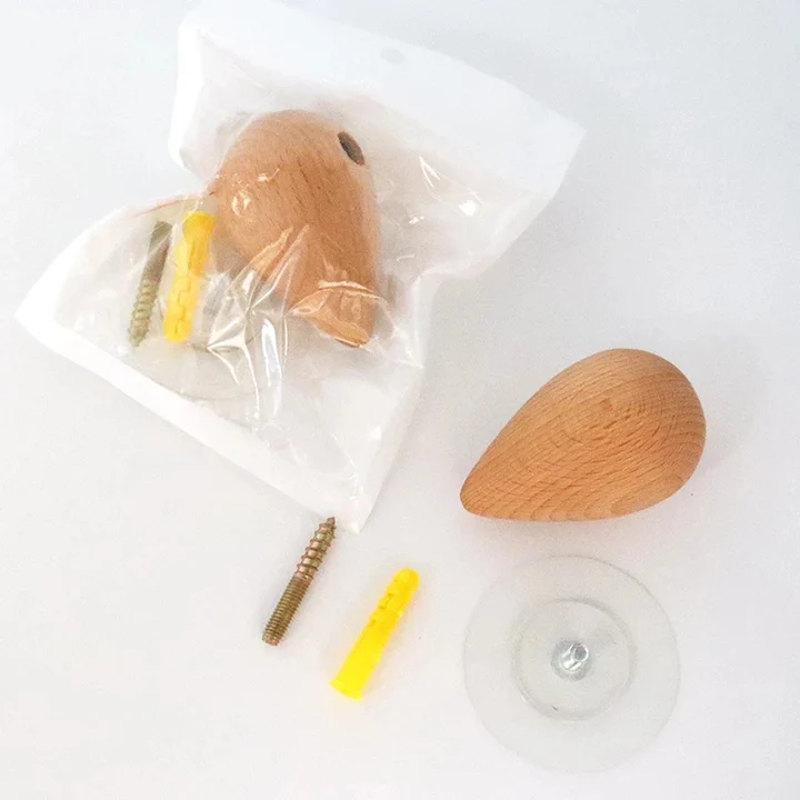 BowLift | Beech Wood Water Drop Wall Coat Holder