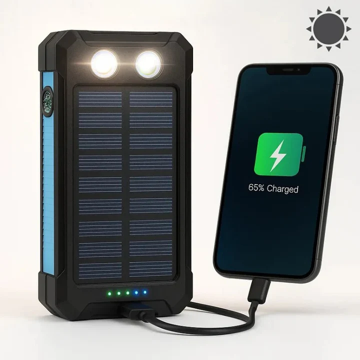 BowLift | 30,000mAh Solar Charger Waterproof Power Bank External