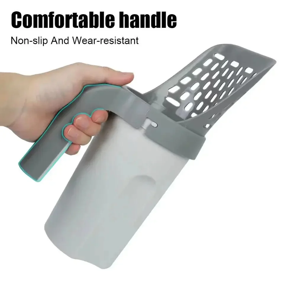 BowLift | All in One Cat Litter Scoop, Gray