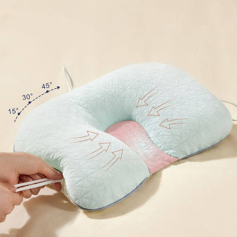 BowLift | Baby Pillow with Memory Foam and Cotton Cover, Portable Infant Support Cushion
