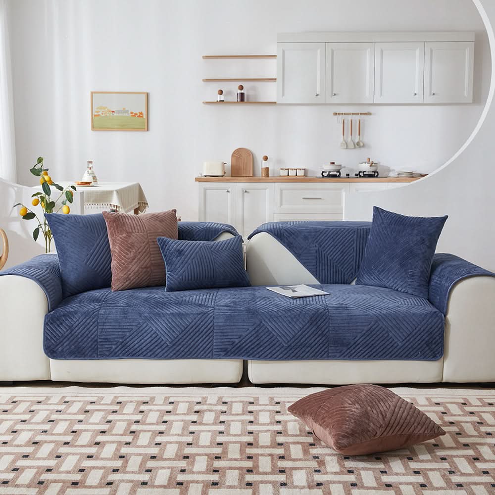 BowLift | PlushGrip – Non-slip plush sofa cover
