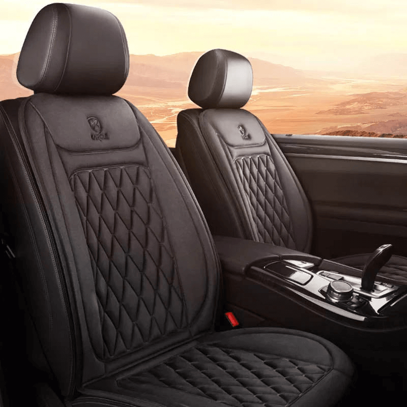 BowLift | Heated Car Seat Cover | 30°C–65°C Digital Temperature Regulation | 12V/24V Dual-Voltage Input | Integrated Overheat Protection Circuitry | Reinforced High-Density Cotton Textile