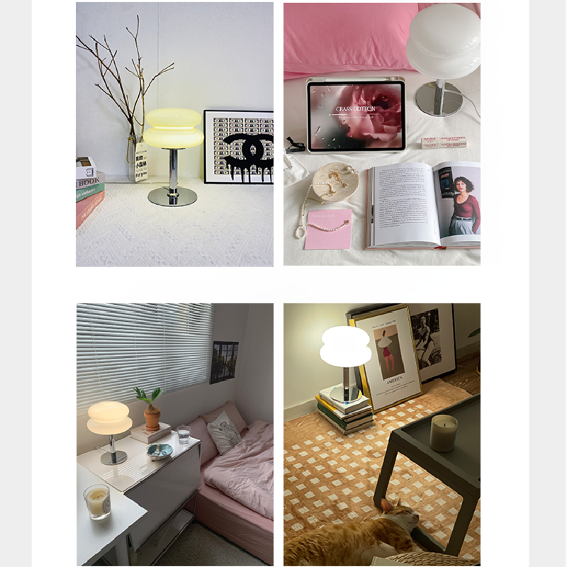 BowLift | DESIGNER GLASS TABLE LAMP - AMBIENT LED LAMP FOR BEDROOM AND STUDY