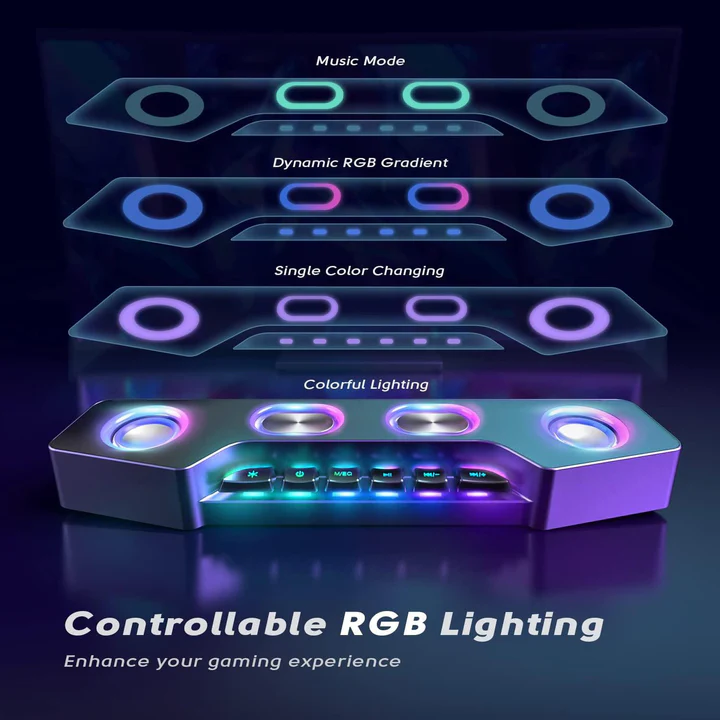 BowLift | Bluetooth Desktop Speaker with RGB Effects