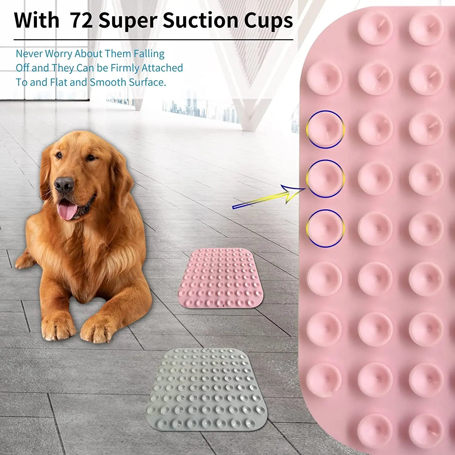 BowLift | 2pcs Dog Lick Mat with Suction Cups – Slow Feeder and Anxiety Relief