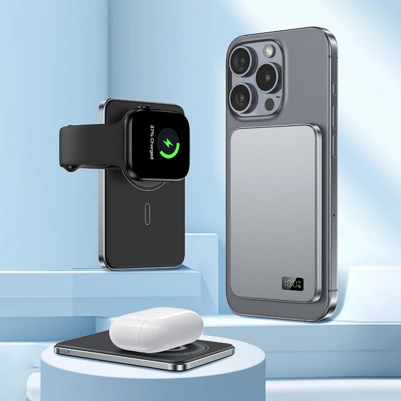 BowLift | 10000mAh Thin Magnetic Wireless Power Bank Portable Magsafe Charger