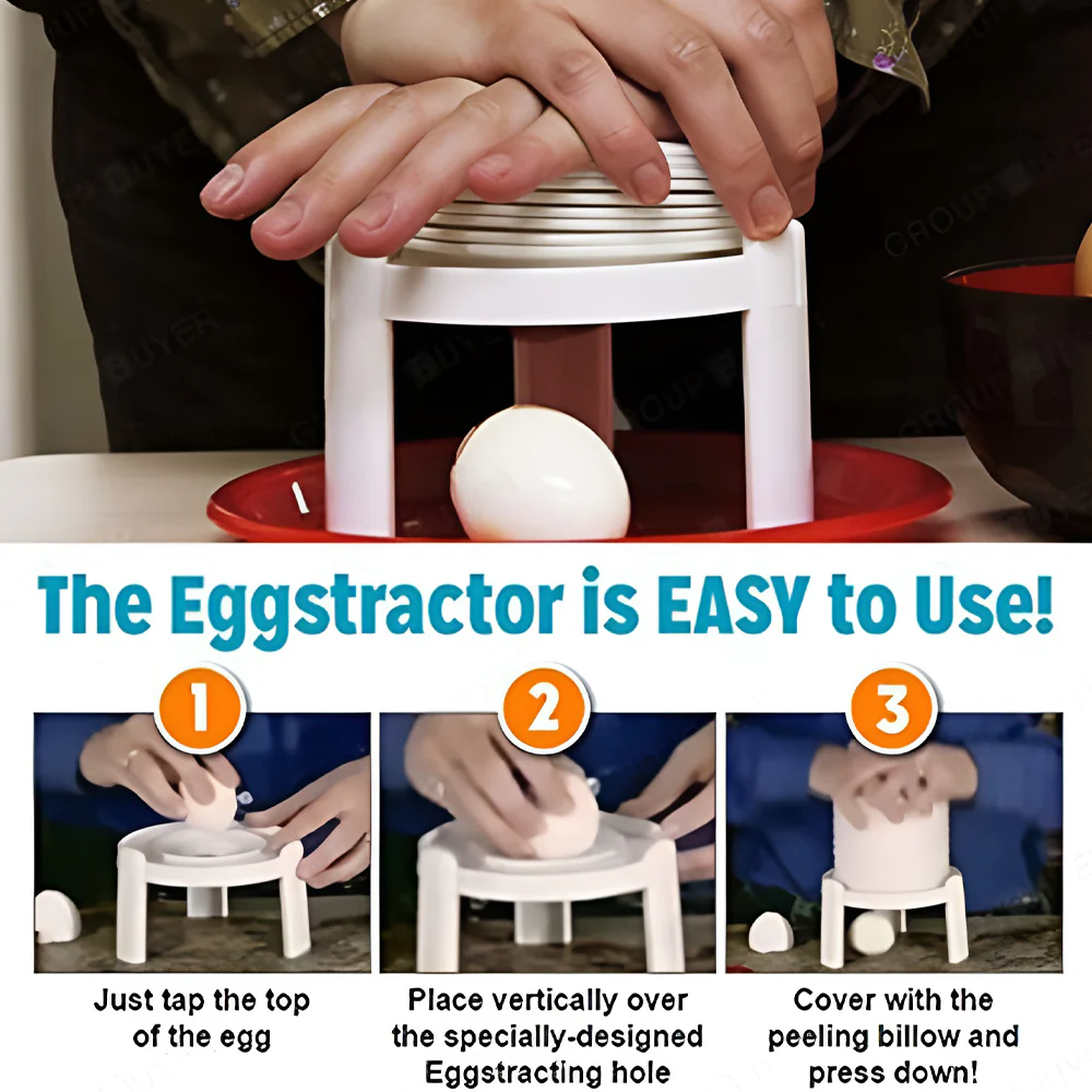 BowLift | Quick & Safe Creative Egg Peeler Tool