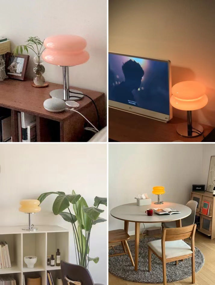 BowLift | DESIGNER GLASS TABLE LAMP - AMBIENT LED LAMP FOR BEDROOM AND STUDY