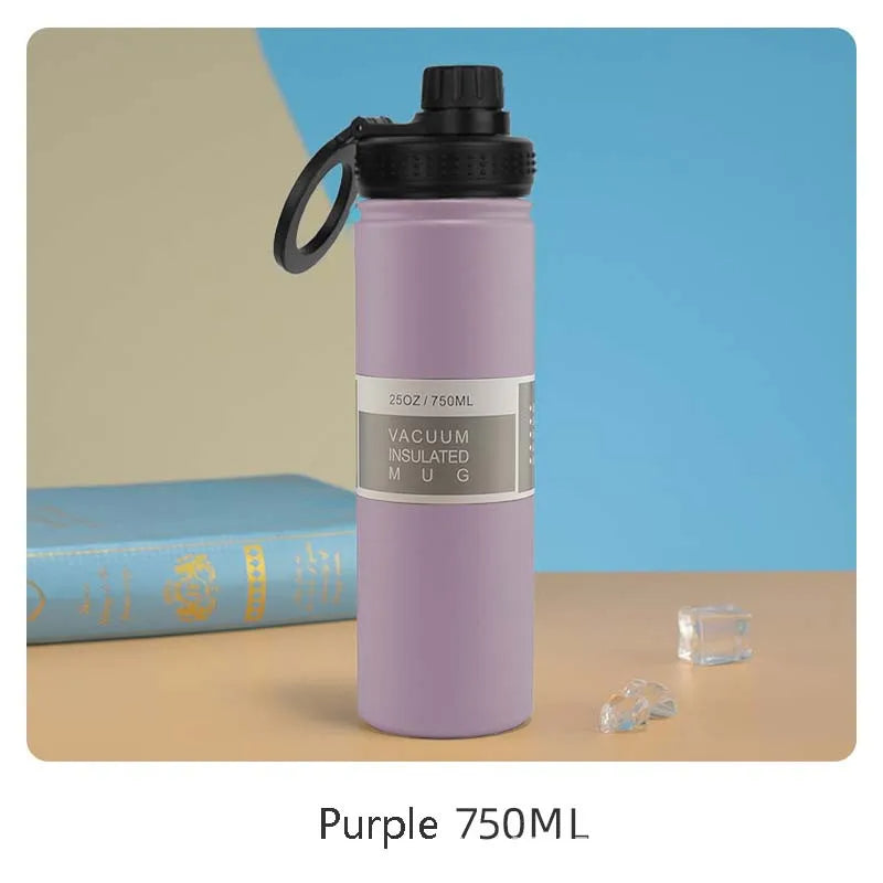 BowLift | Insulated Stainless Steel Water Bottle with Phone Holder – 750ml