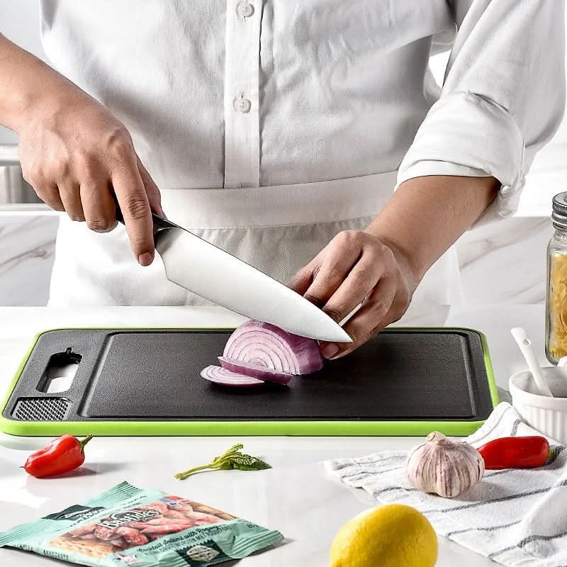 BowLift | 4-in-1 Cutting Board with Thawing Tray and Sharpener