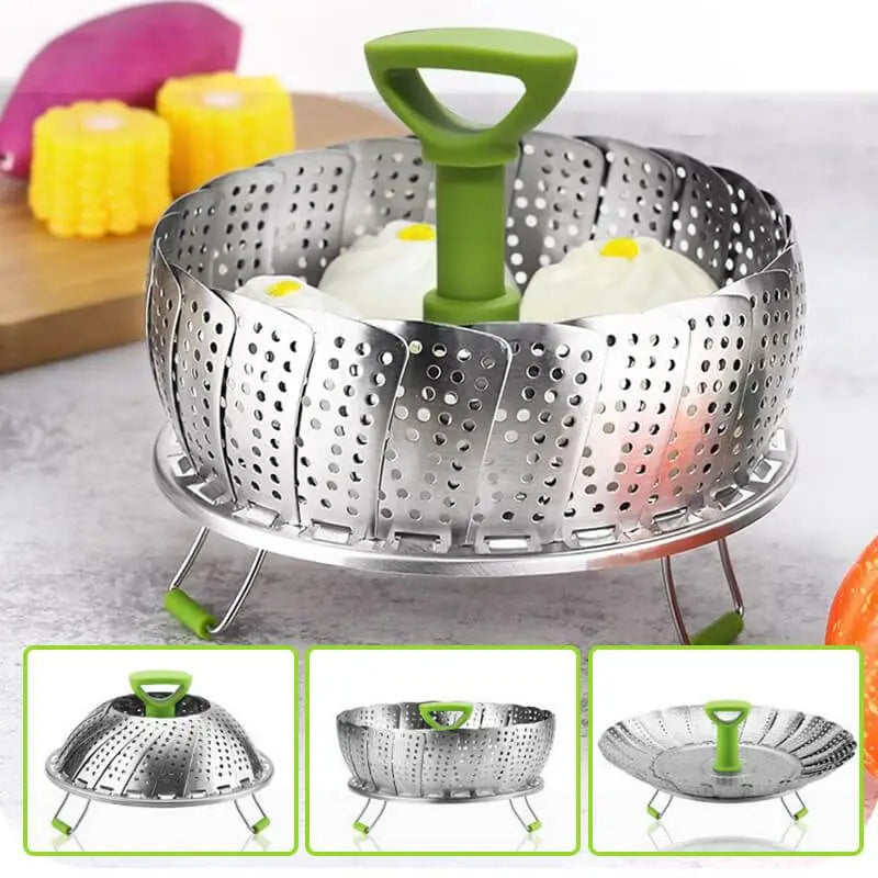 BowLift | 9-inch Stainless Steel Lotus Food Steamer